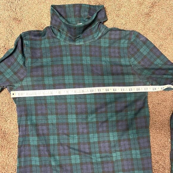 J. Crew Plaid Turtleneck Long Sleeve Top - Picture 8 of 9